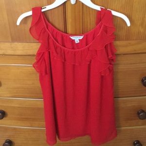 EUC red Banana Republic sleeveless top size Medium